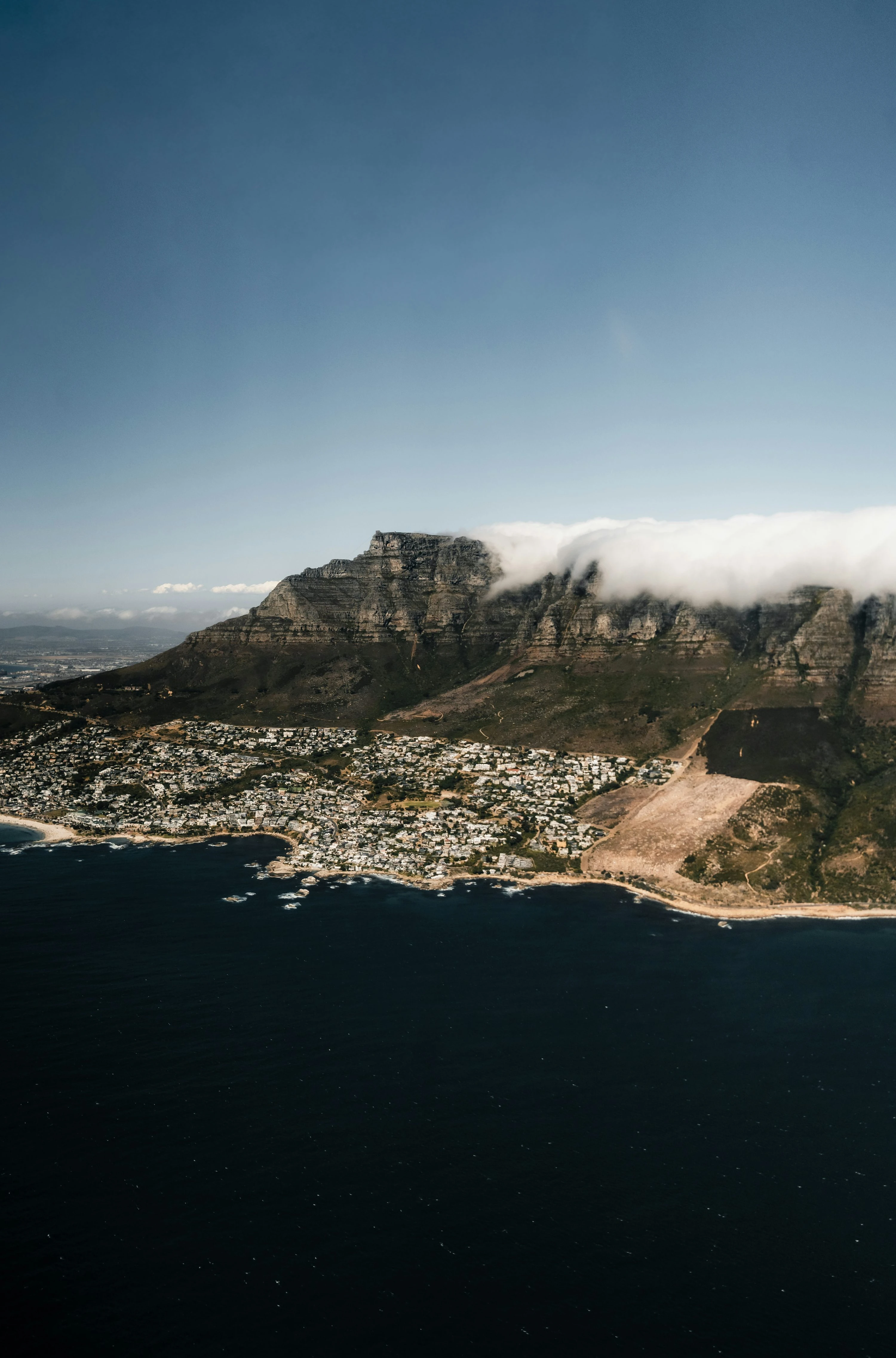 Best Cape Town tours — Table Mountain and coastline aerial view