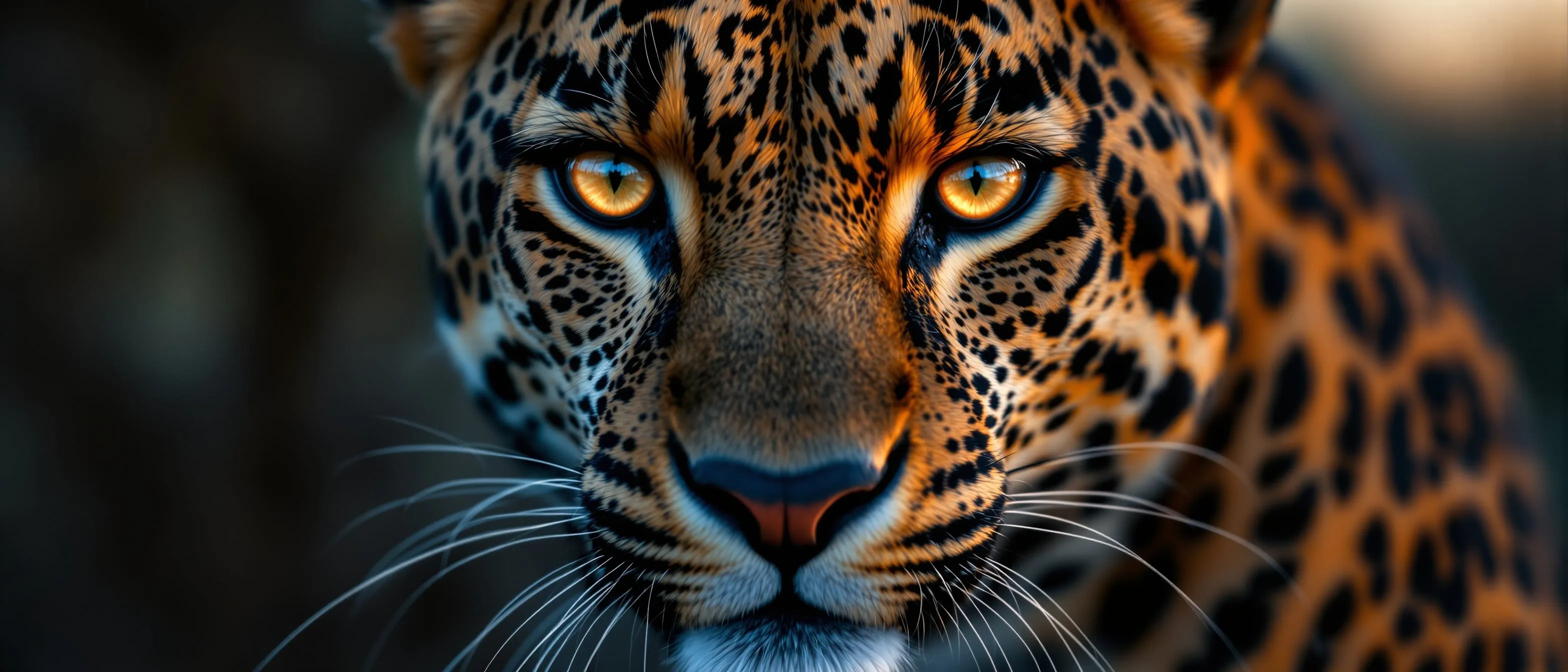 Dramatic close-up of an African leopard β the spirit of Ingwe