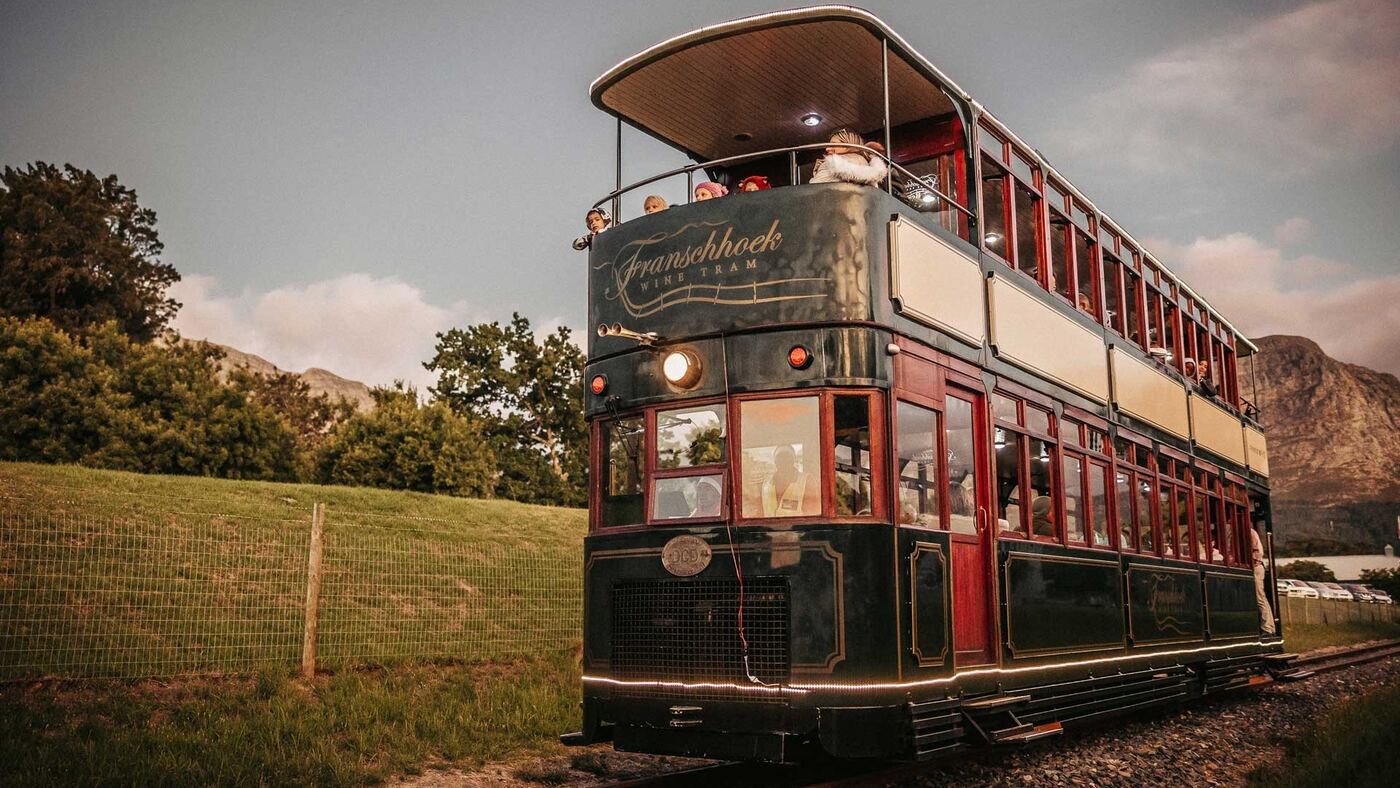 Franschhoek Wine Tram Hop-On Hop-Off Experience from Cape Town — Franschhoek, Cape Winelands