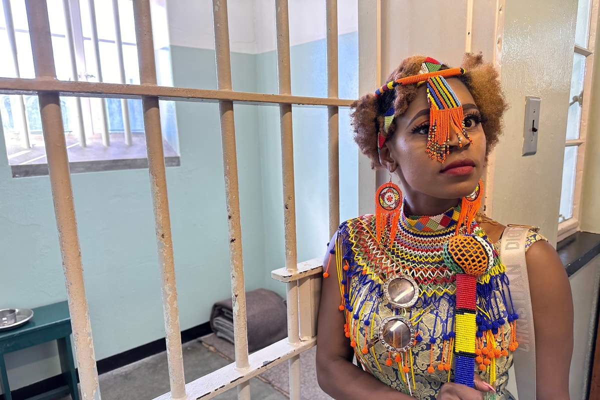 Behind the bars at Robben Island prison